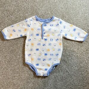 Baby Grand Safari Zoo Animal Print‎ Bodysuit 3/6 Months Cute